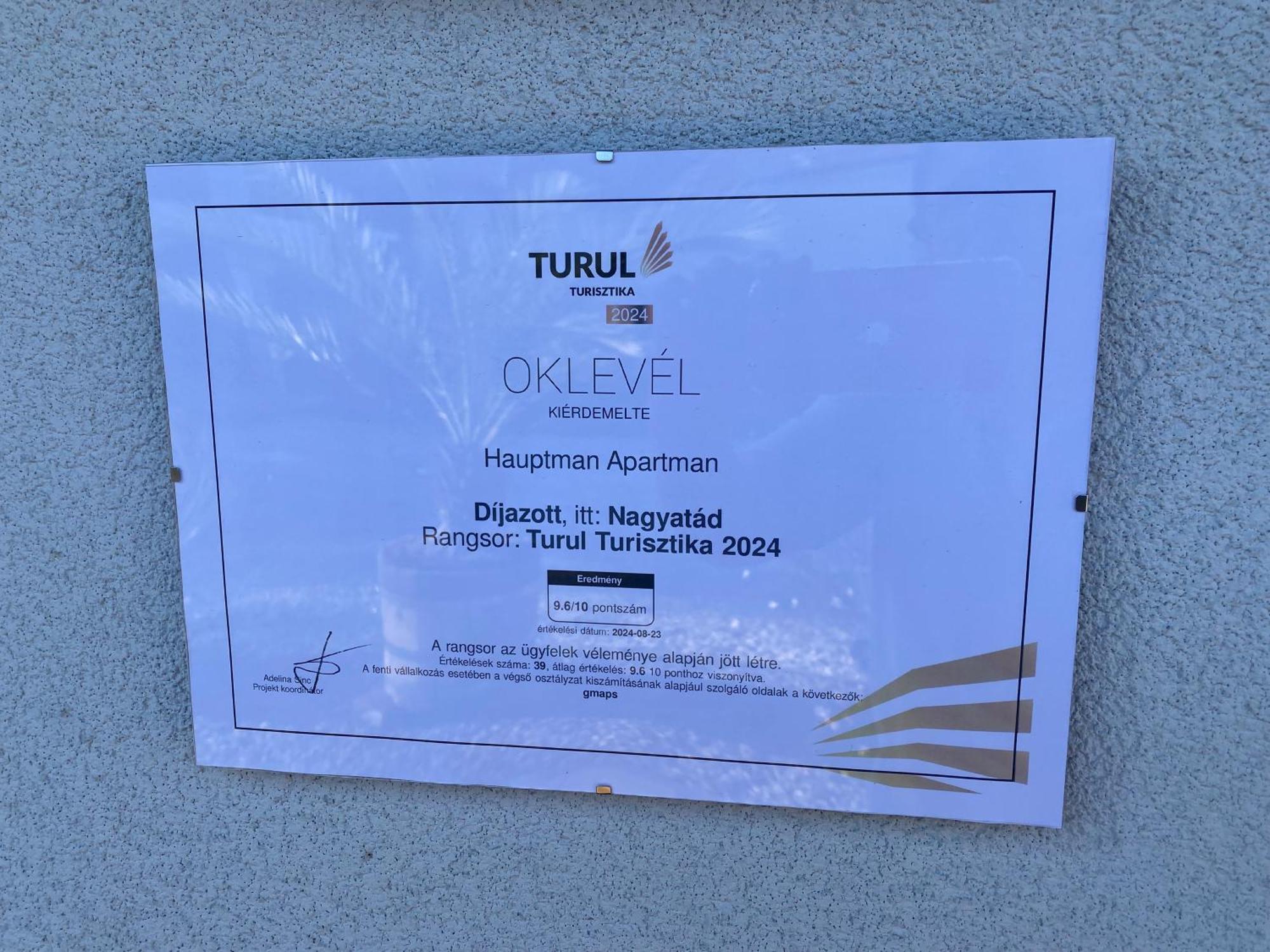 Nagyatád Hauptman Apartman מראה חיצוני תמונה